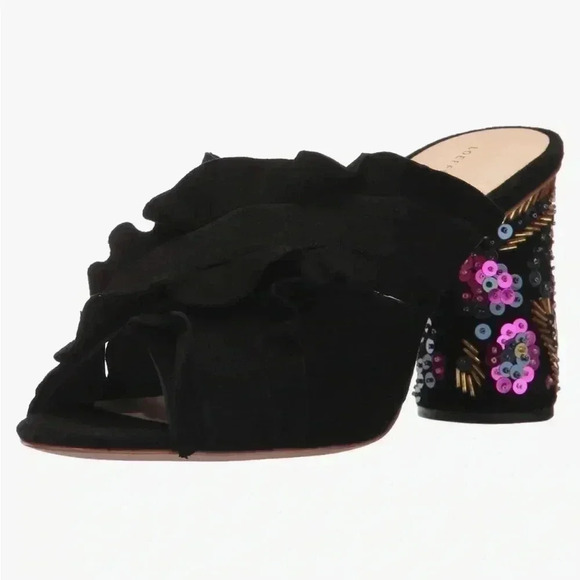 LOEFFLER RANDALL KAYA SUEDE/SEQUIN PUMP - Picture 11 of 16